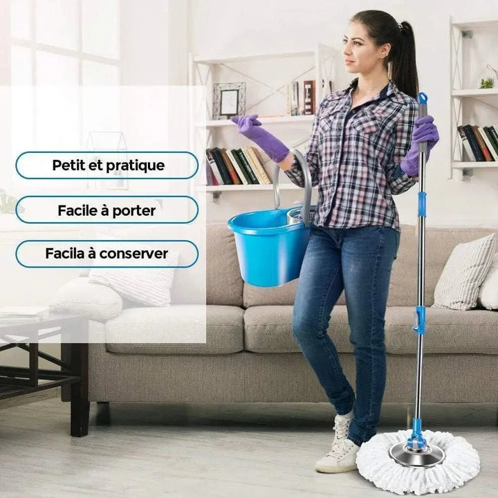 360° Spinning Mop & Bucket Set - Glow Mart