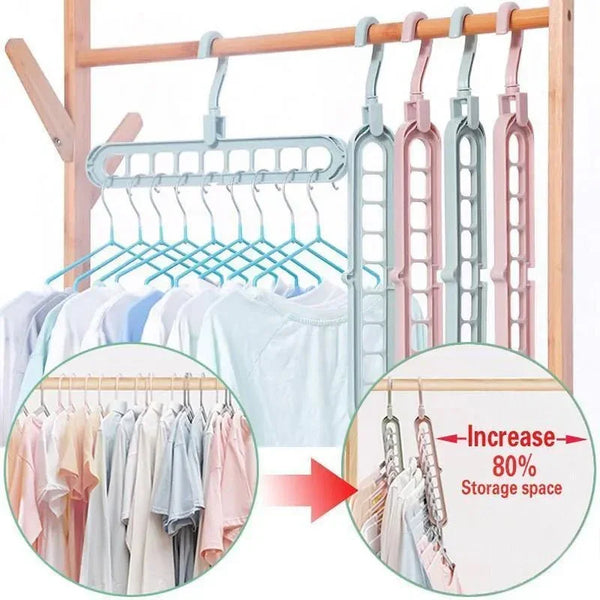 Multi - Port Cloth Hanger, 10 Pcs - Glow Mart